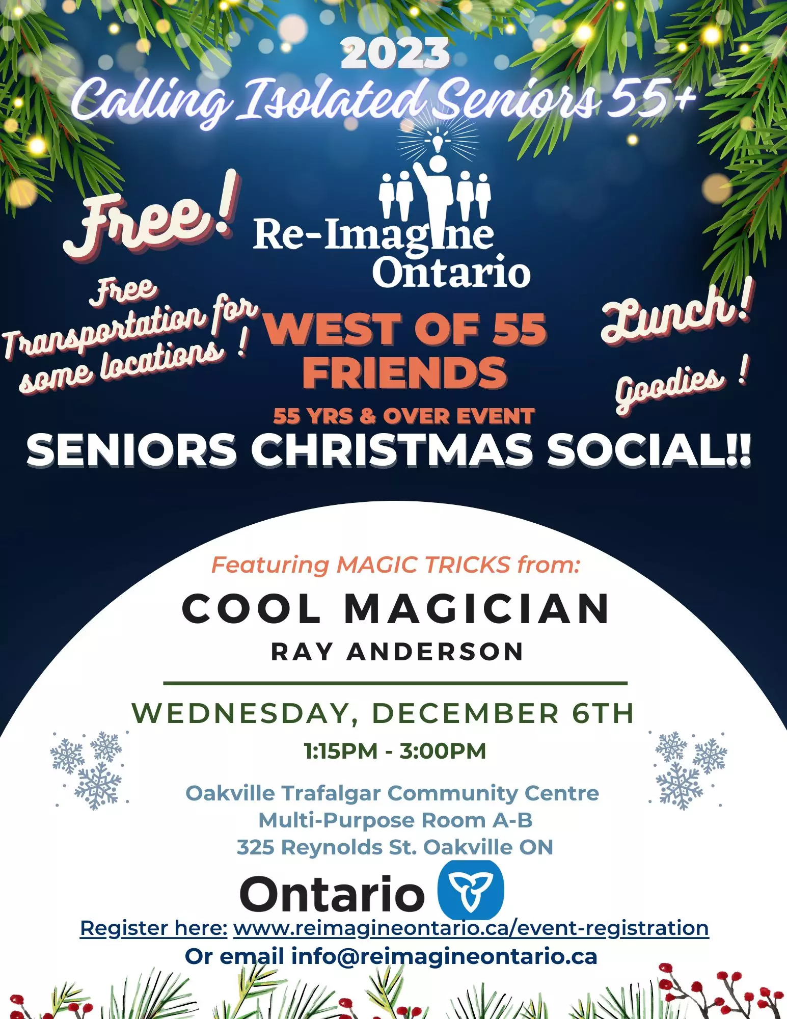 Ontario Seniors Community Grant Program at Re-Imagine Ontario.